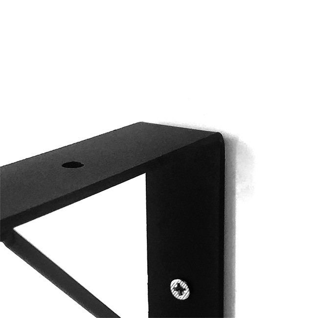 Black Right Angle Shelf Bracket