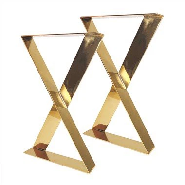 Gold Metal Bench Legs
