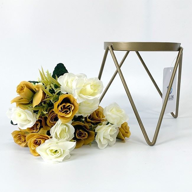 Metal Antique Hairpin Flower Rack