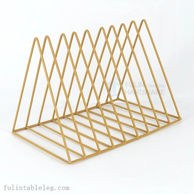 Black Desktop Triangle Book Shelf