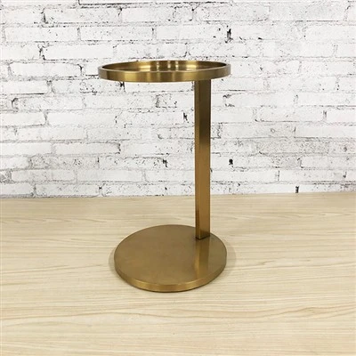 Round Steel Gold Coffee Table
